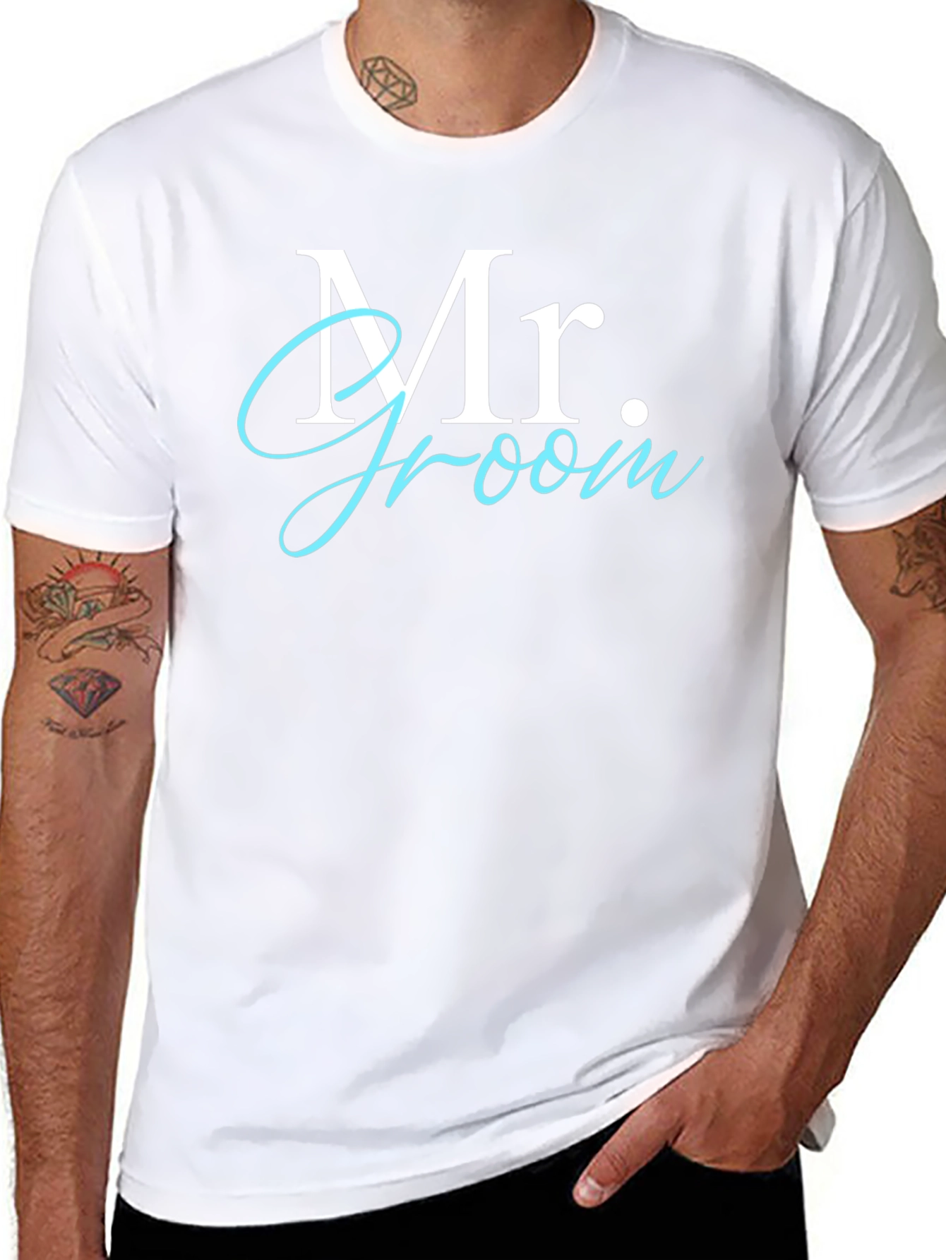 Mr. Groom Wedding T-Shirt - Stylish Groomsmen Apparel
