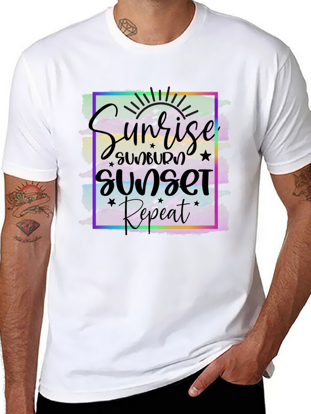 Sunrise Sunset Repeat Graphic T-Shirt