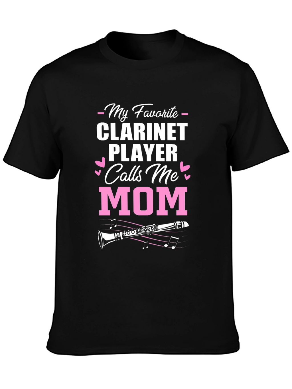 Clarinet Player Mom Graphic T-Shirt