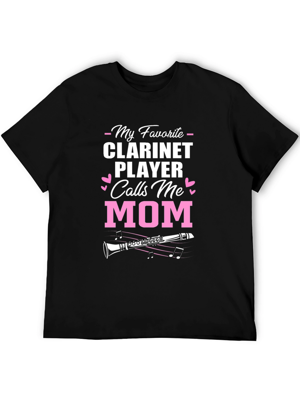 Clarinet Player Mom Graphic T-Shirt