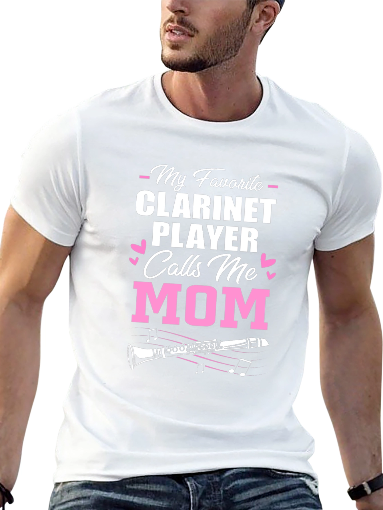 Clarinet Player Mom Graphic T-Shirt