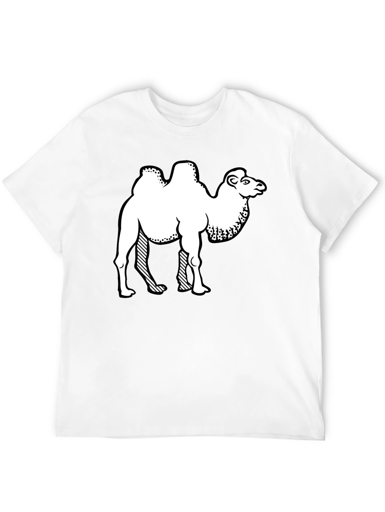 Camel Graphic Print Crew Neck T-Shirt