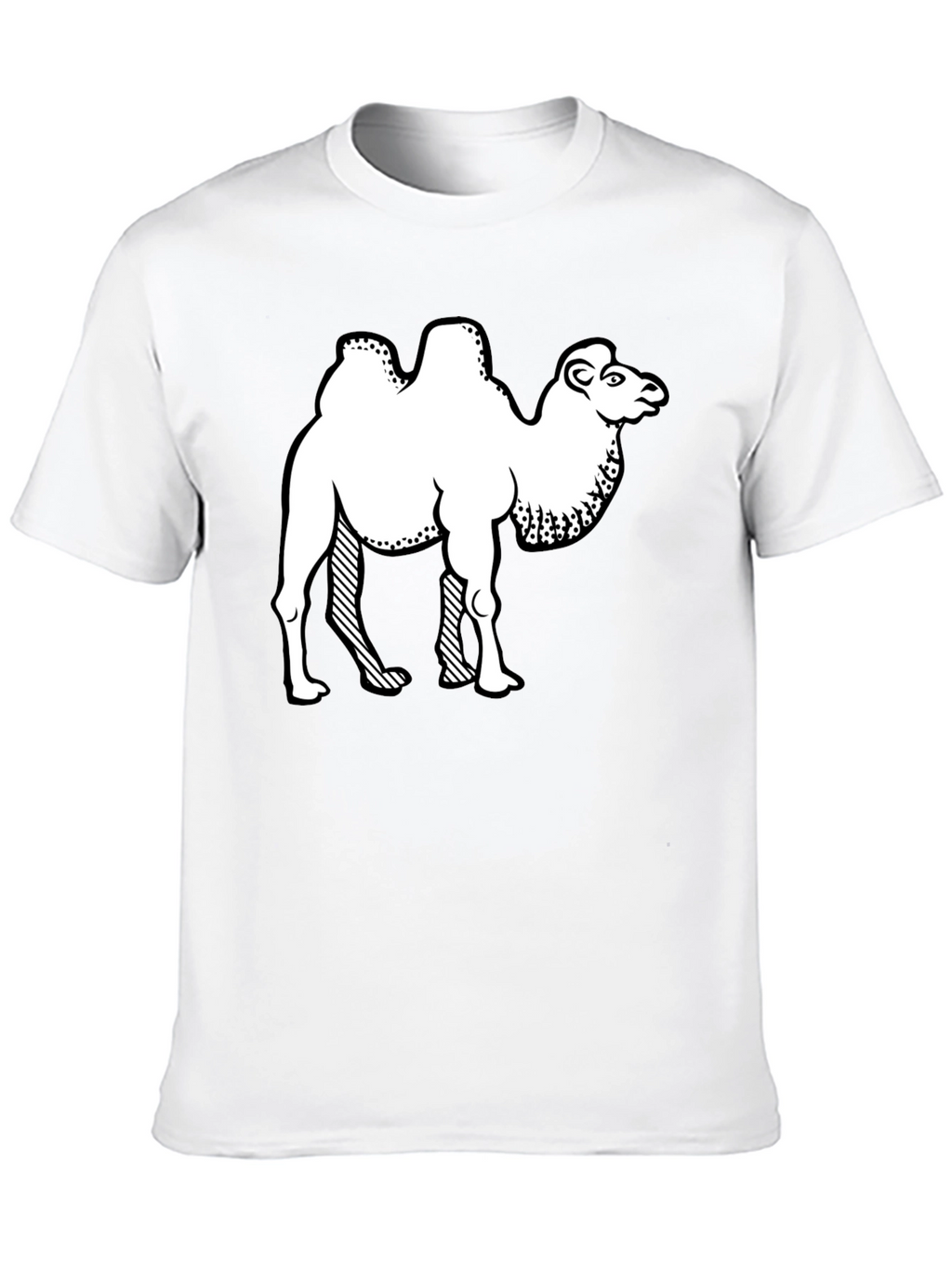 Camel Graphic Print Crew Neck T-Shirt
