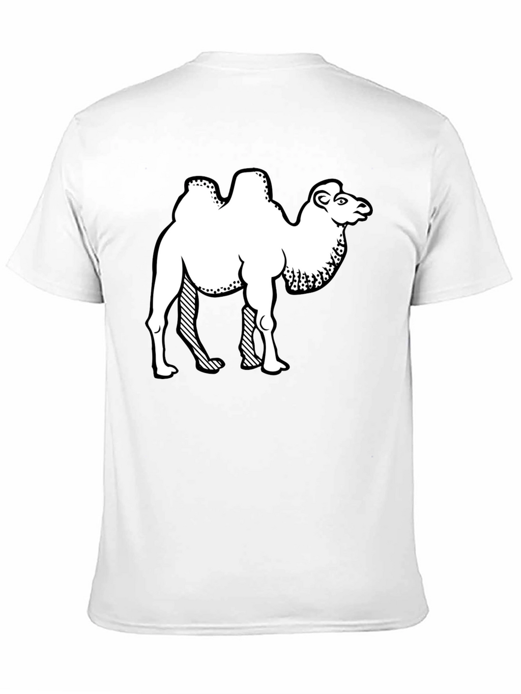 Camel Graphic Print Crew Neck T-Shirt