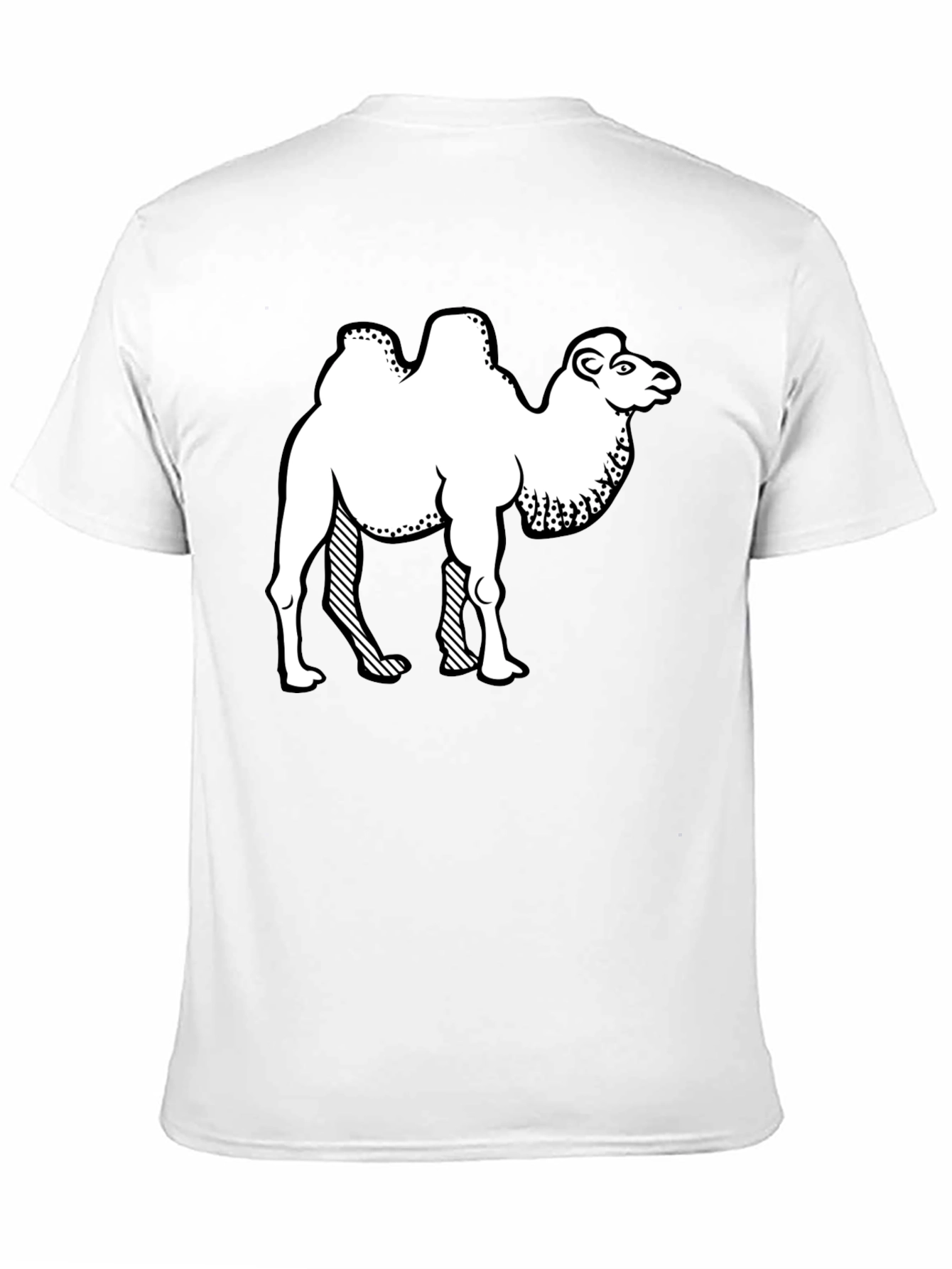 Camel Graphic Print Crew Neck T-Shirt