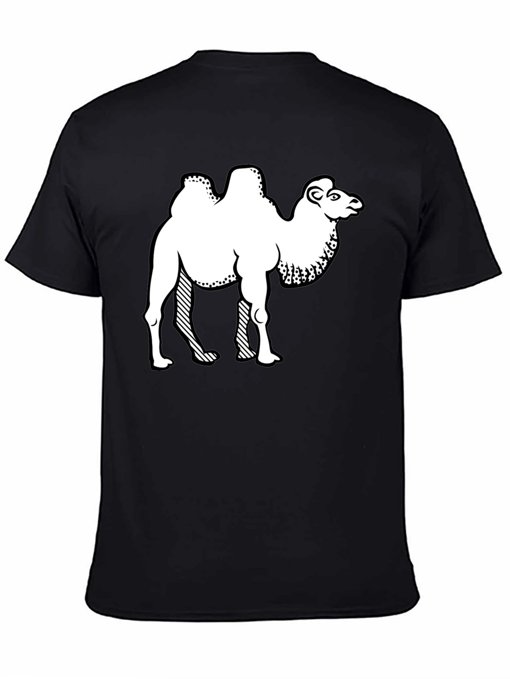 Camel Graphic Print Crew Neck T-Shirt