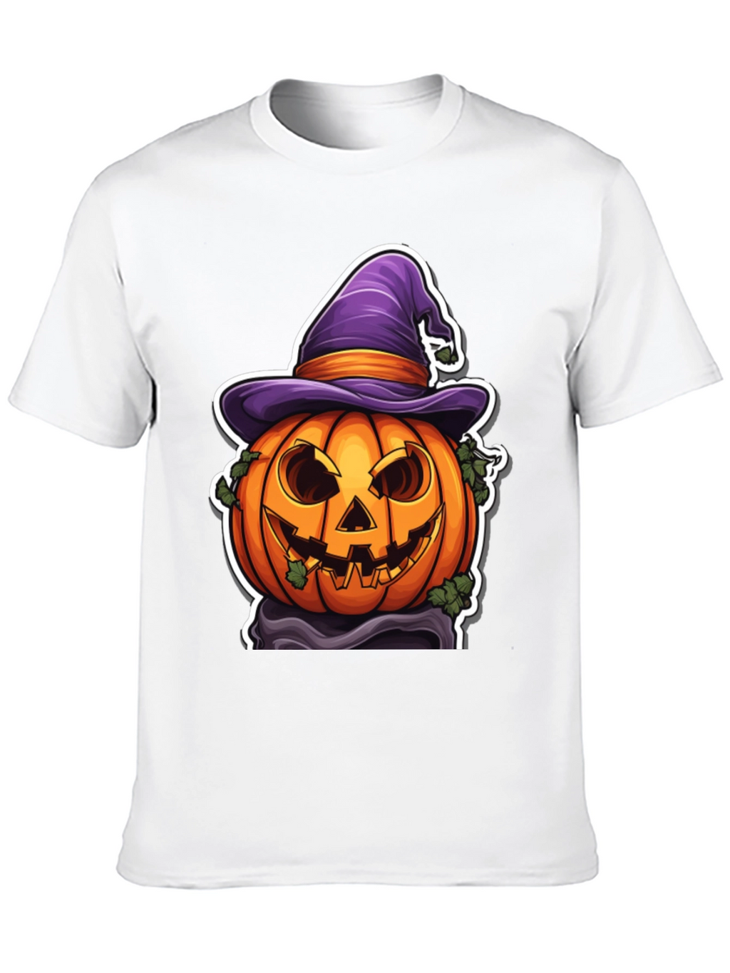 Halloween Pumpkin Witch Hat T-Shirt