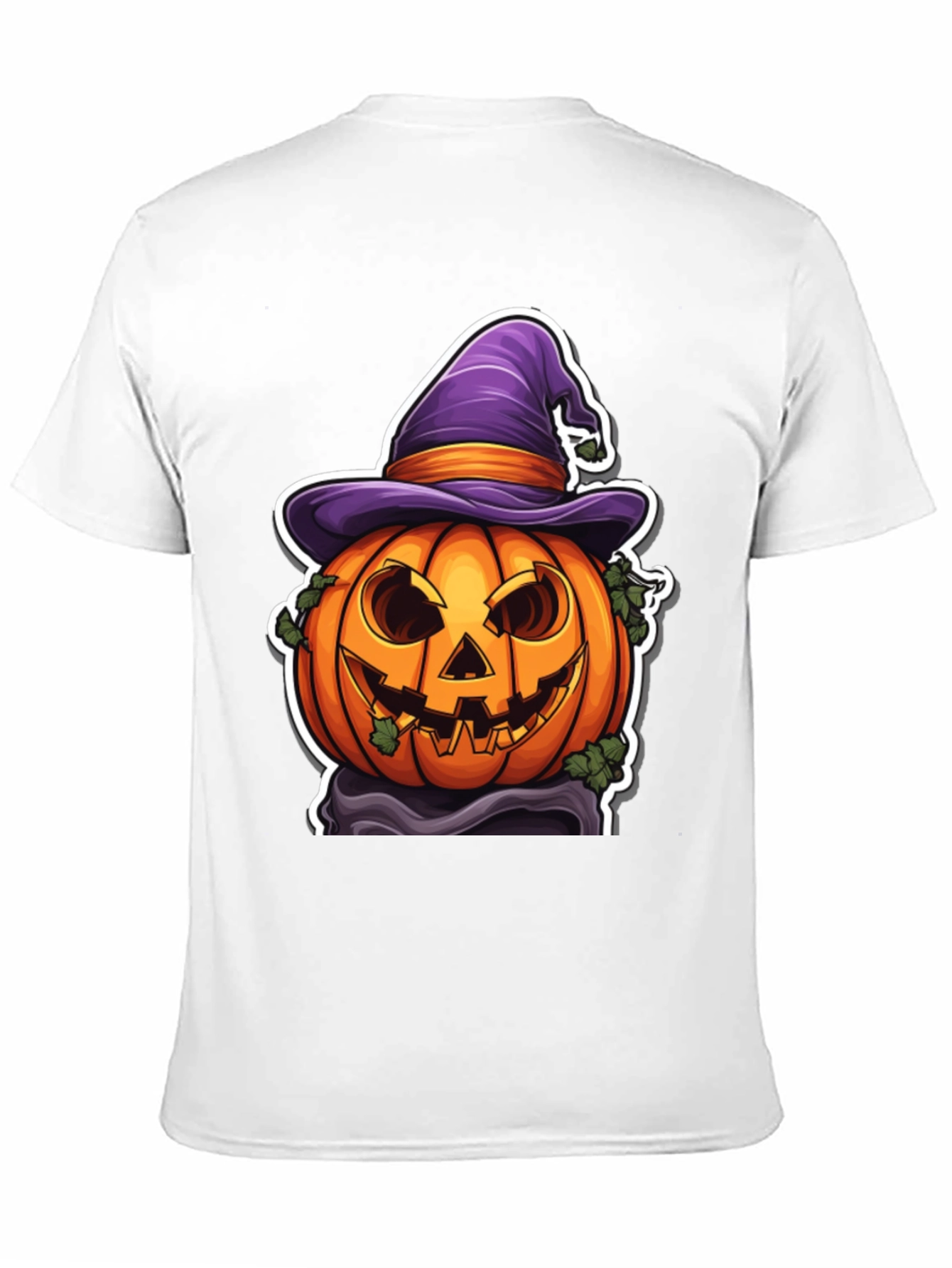 Halloween Pumpkin Witch Hat T-Shirt