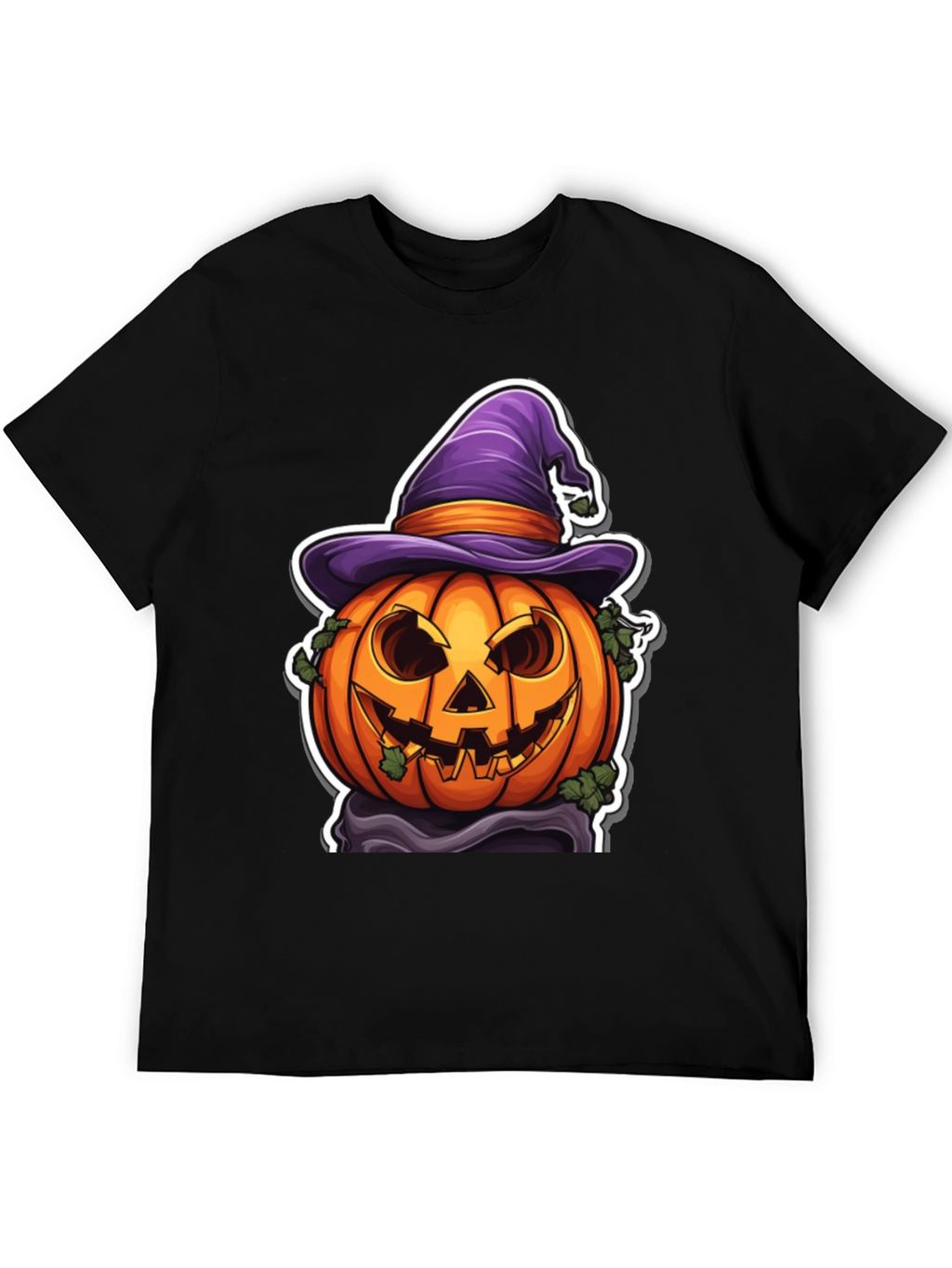 Halloween Pumpkin Witch Hat T-Shirt