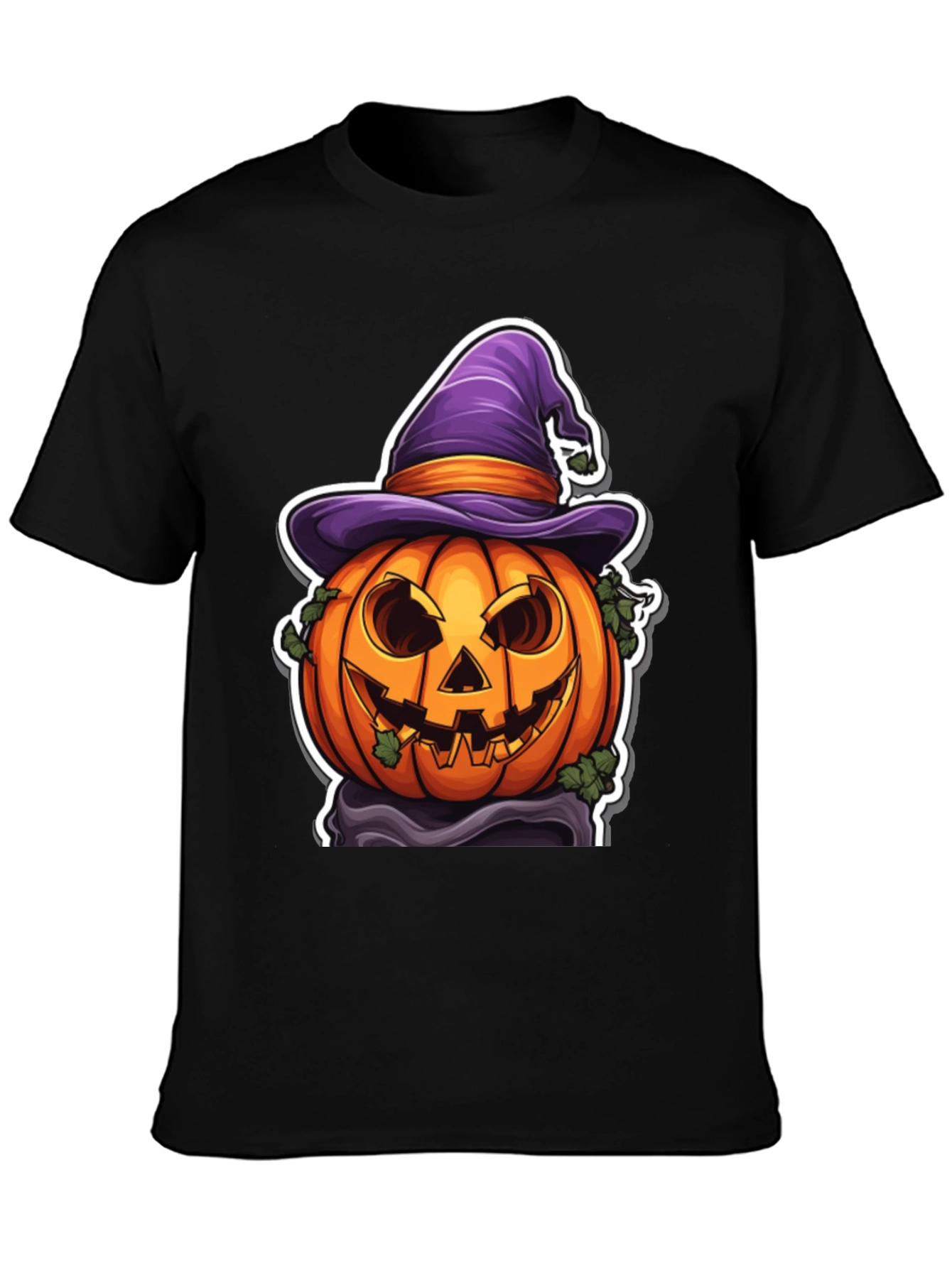 Halloween Pumpkin Witch Hat T-Shirt