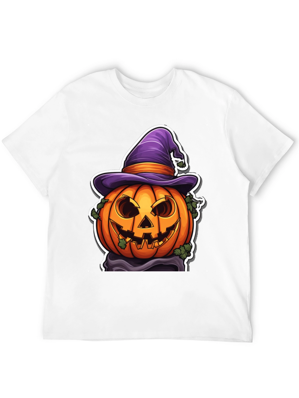 Halloween Pumpkin Witch Hat T-Shirt