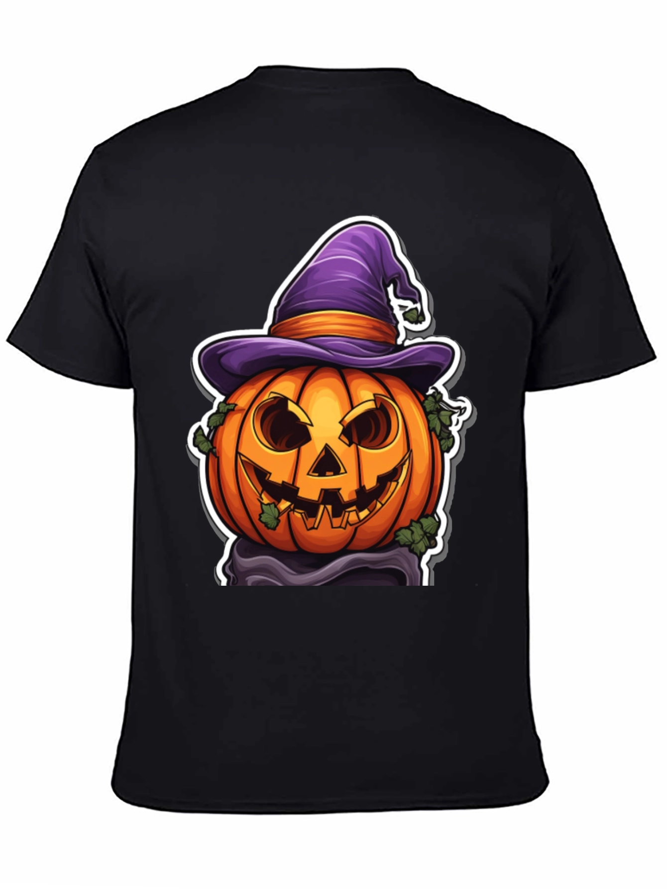 Halloween Pumpkin Witch Hat T-Shirt