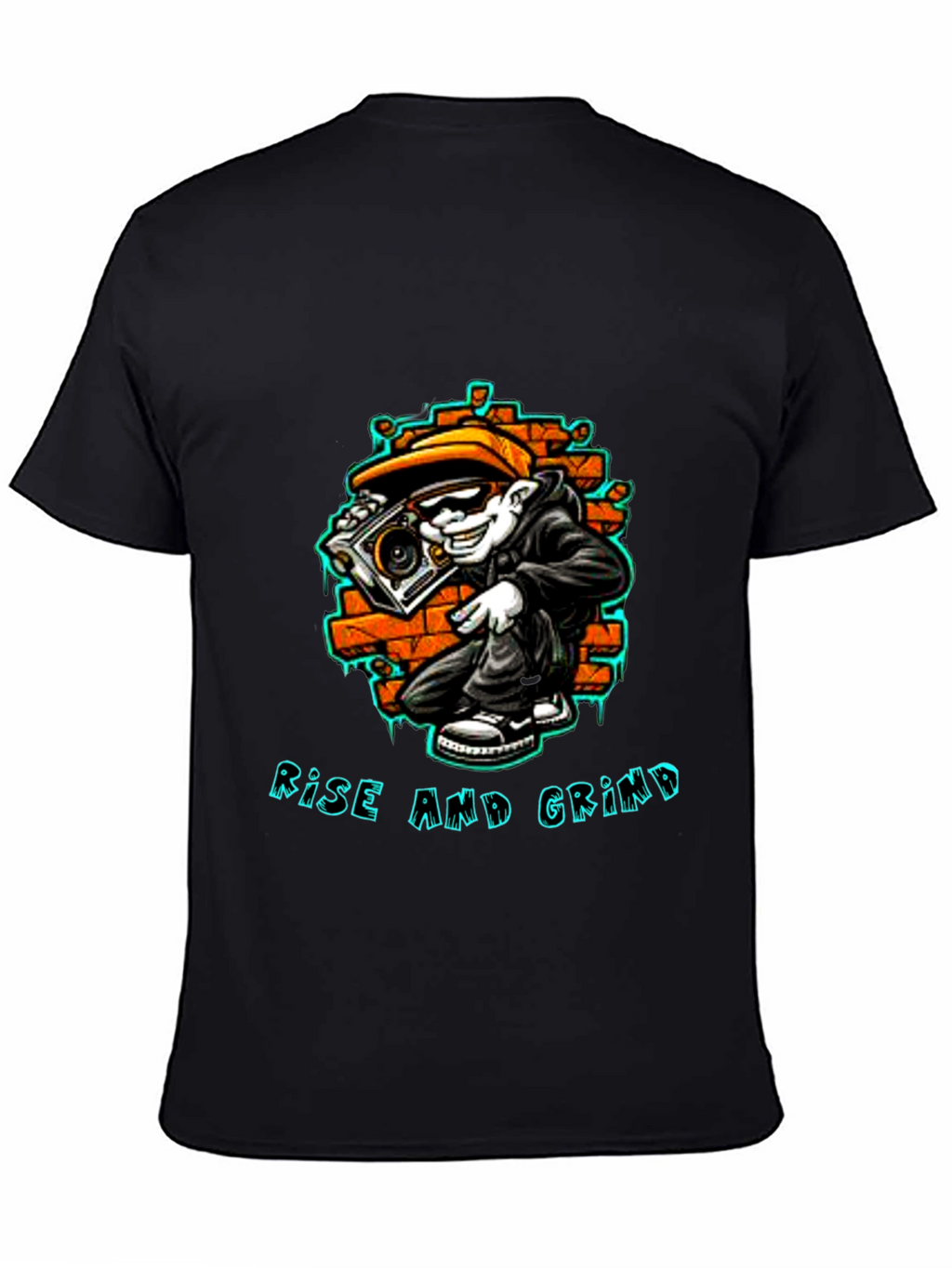 Rise and Grind Graphic Tee - Streetwear Style