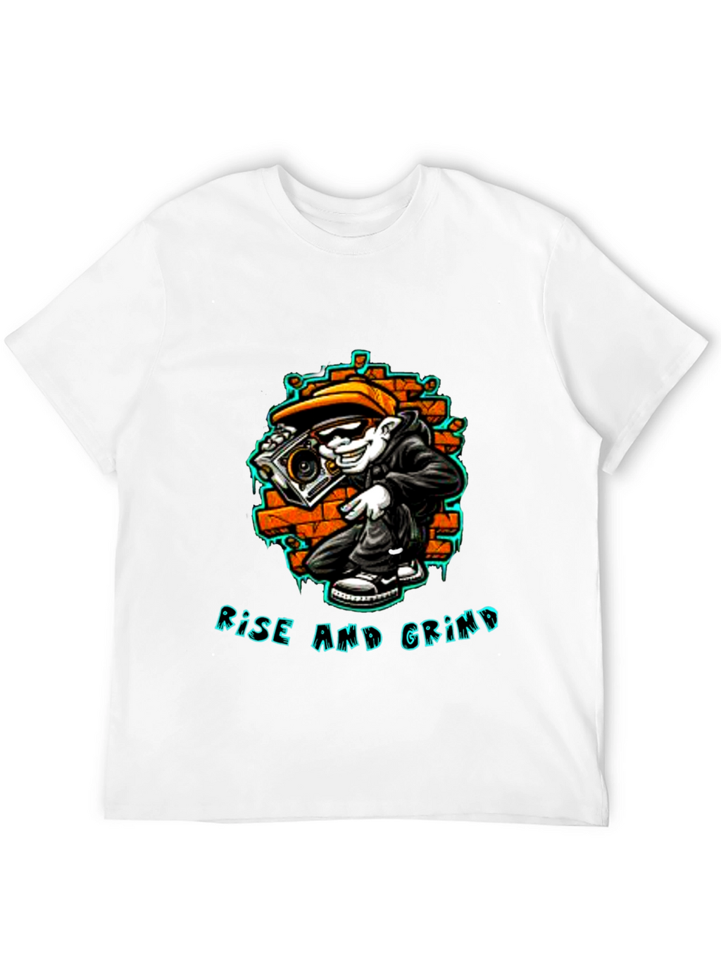 Rise and Grind Graphic Tee - Streetwear Style