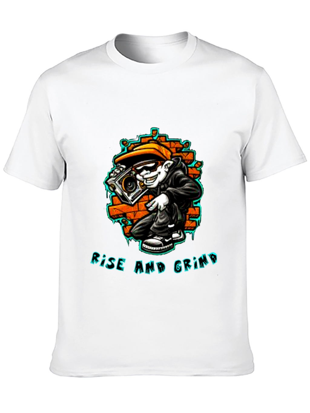 Rise and Grind Graphic Tee - Streetwear Style
