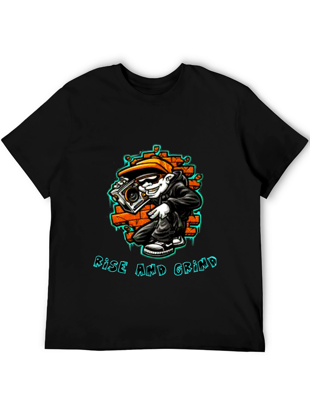 Rise and Grind Graphic Tee - Streetwear Style