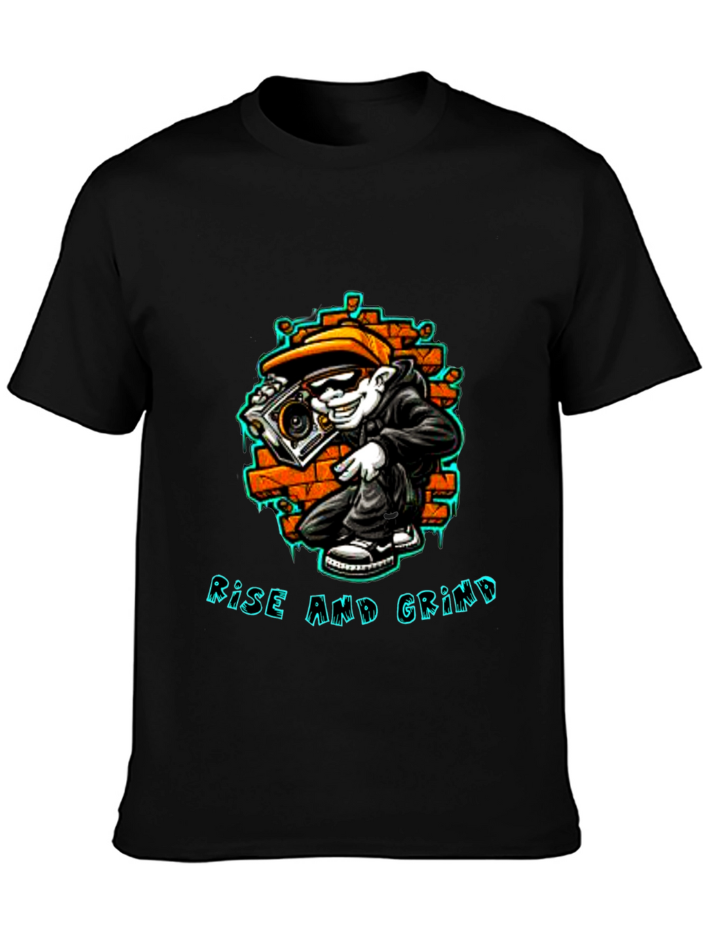 Rise and Grind Graphic Tee - Streetwear Style