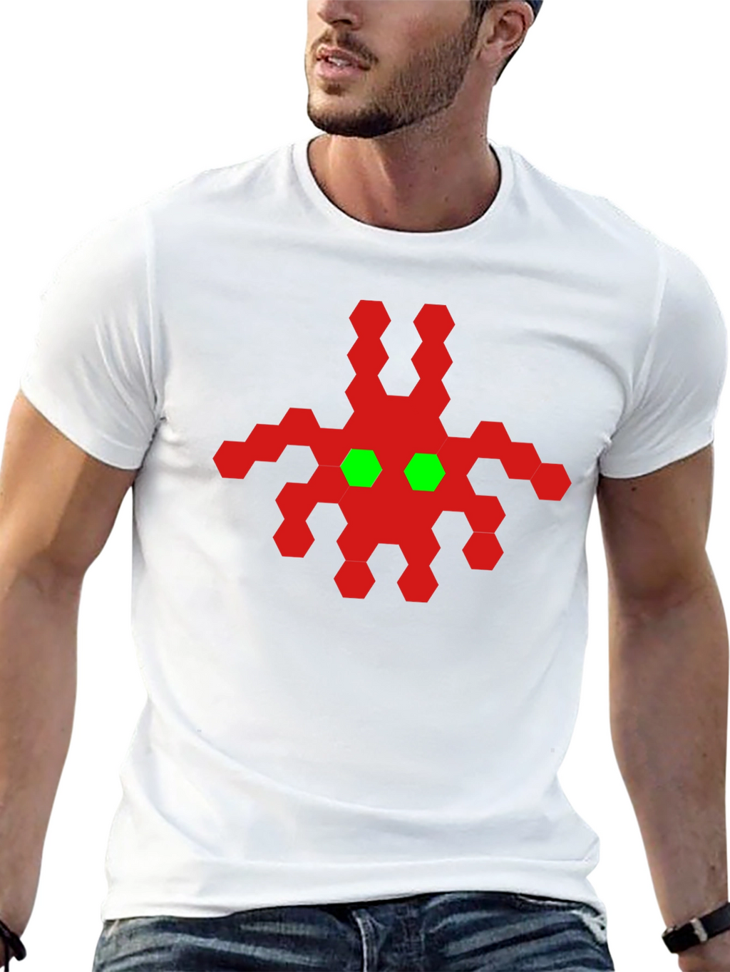 Retro Alien Graphic Tee - Black