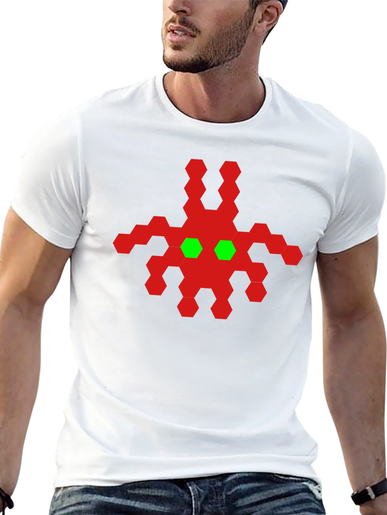 Retro Alien Graphic Tee - Black