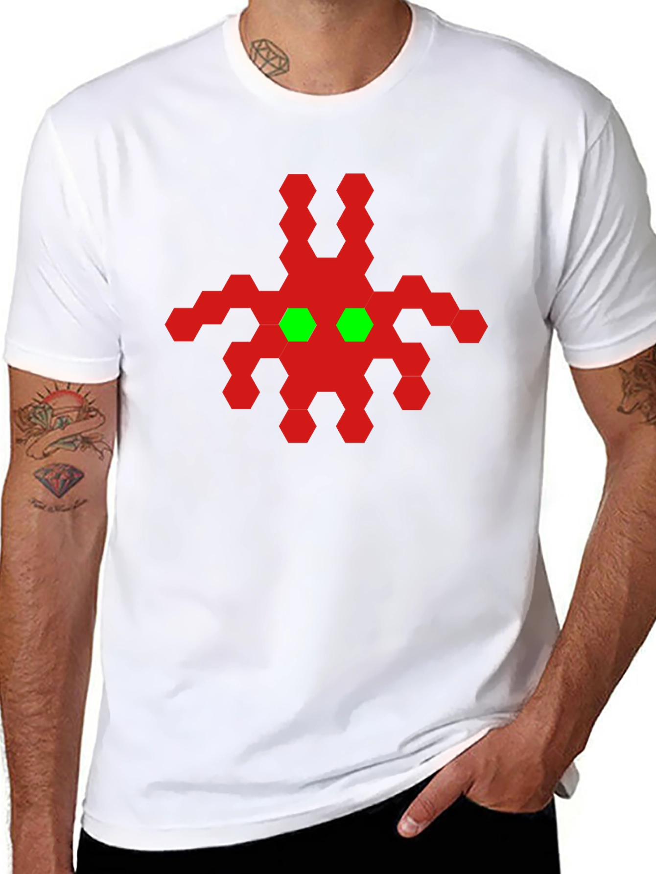 Retro Alien Graphic Tee - Black