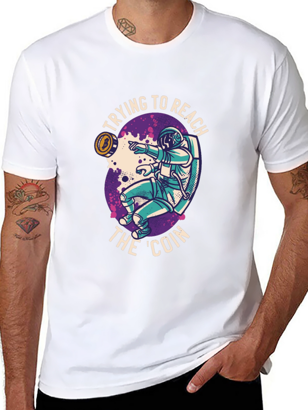 Bitcoin Astronaut T-Shirt - Crypto to the Moon!