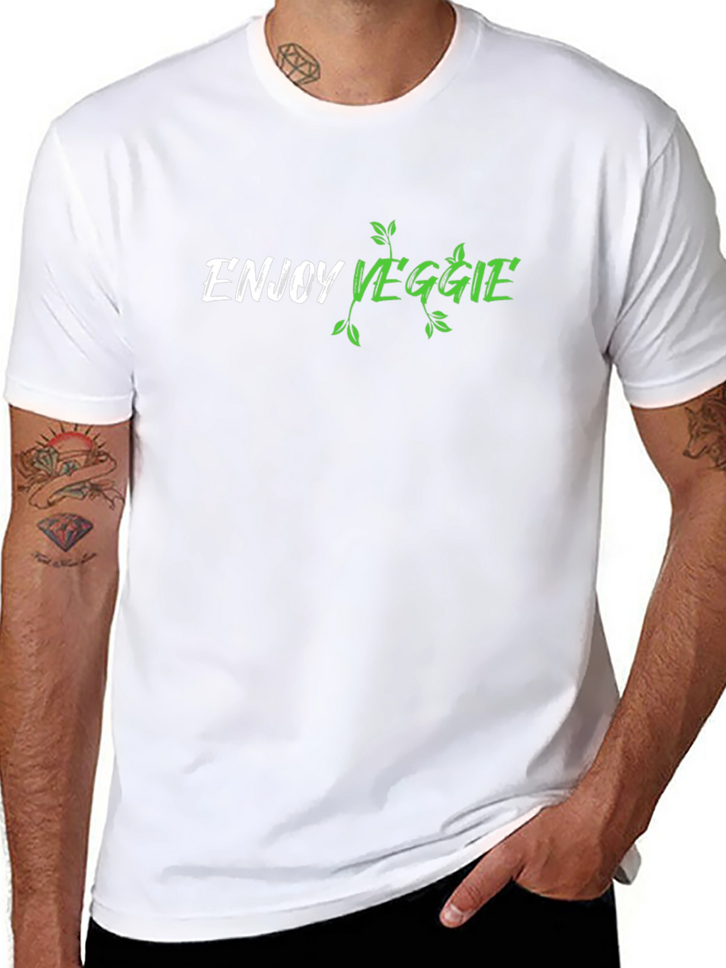 Enjoy Veggie T-Shirt - Stylish Vegan Tee