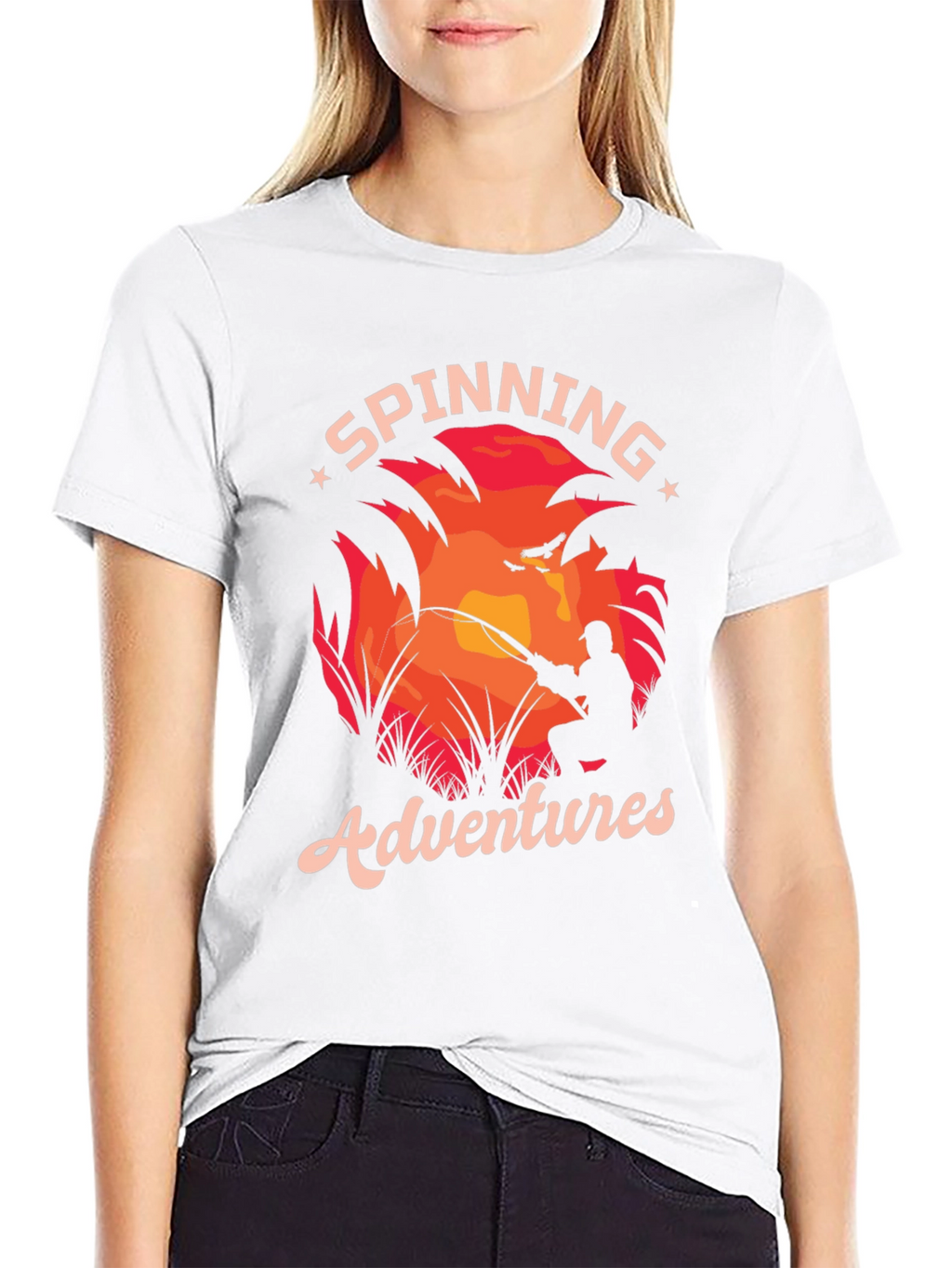 Spinning Adventures T-Shirt Fishing Graphic Tee