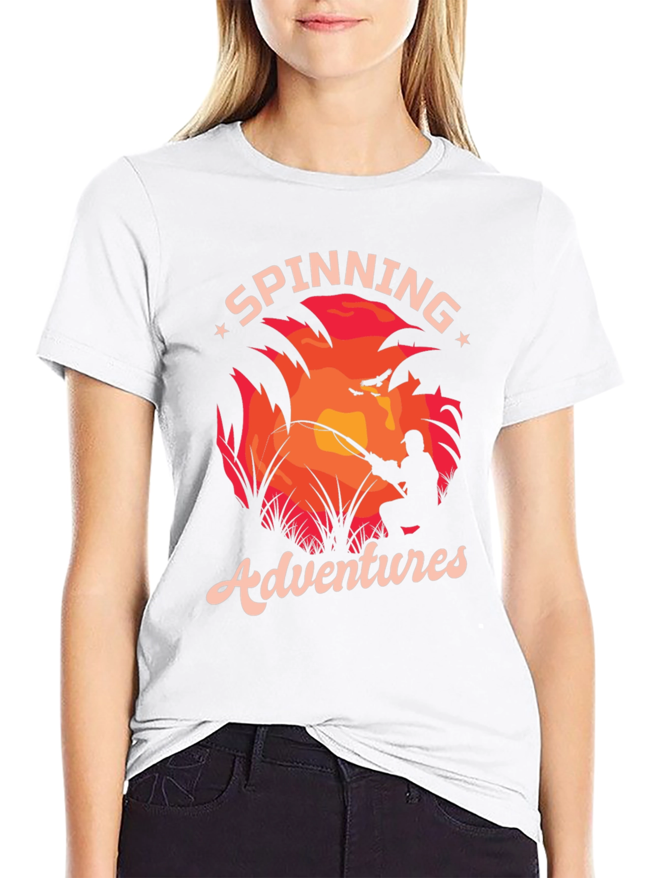 Spinning Adventures T-Shirt Fishing Graphic Tee
