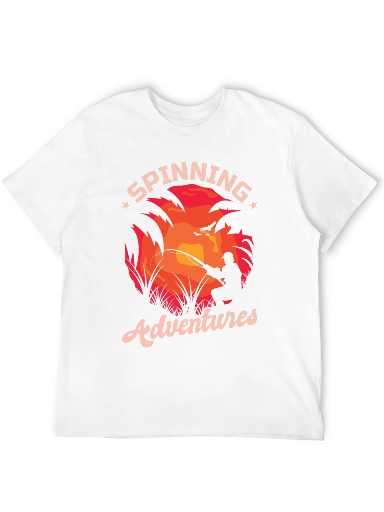 Spinning Adventures T-Shirt Fishing Graphic Tee