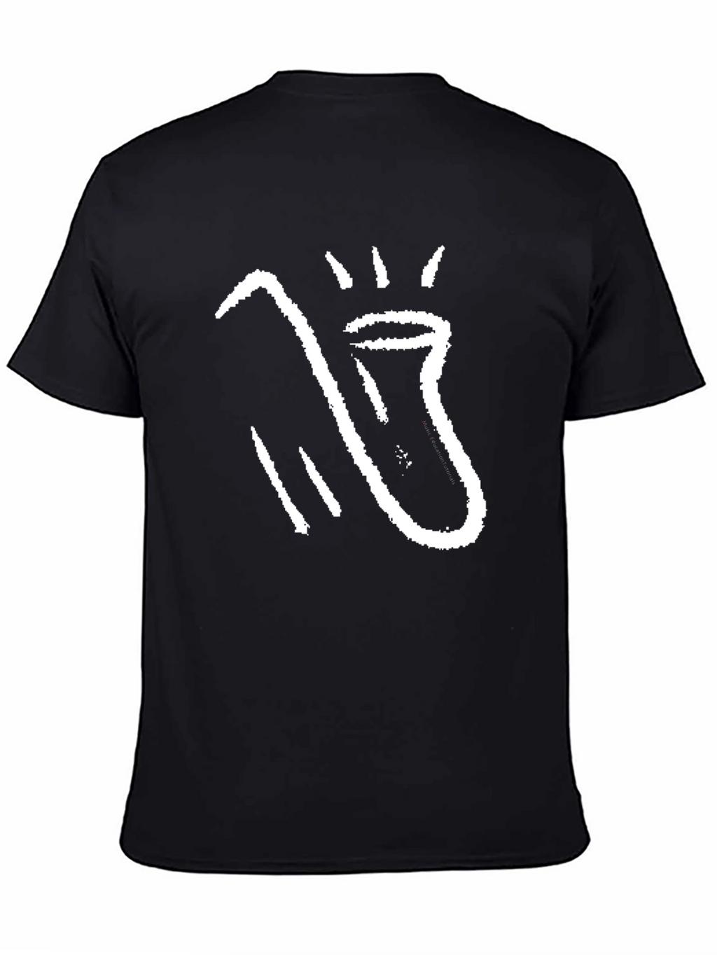 Abstract Graphic Black T-Shirt for Men