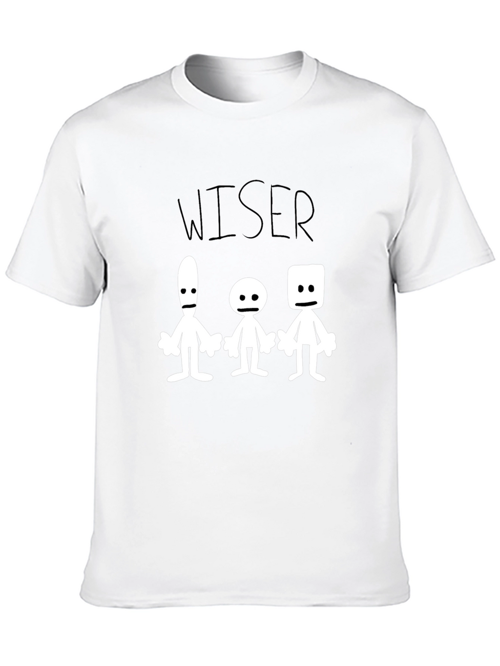 Wiser T-Shirt Graphic Print Black Crew Neck