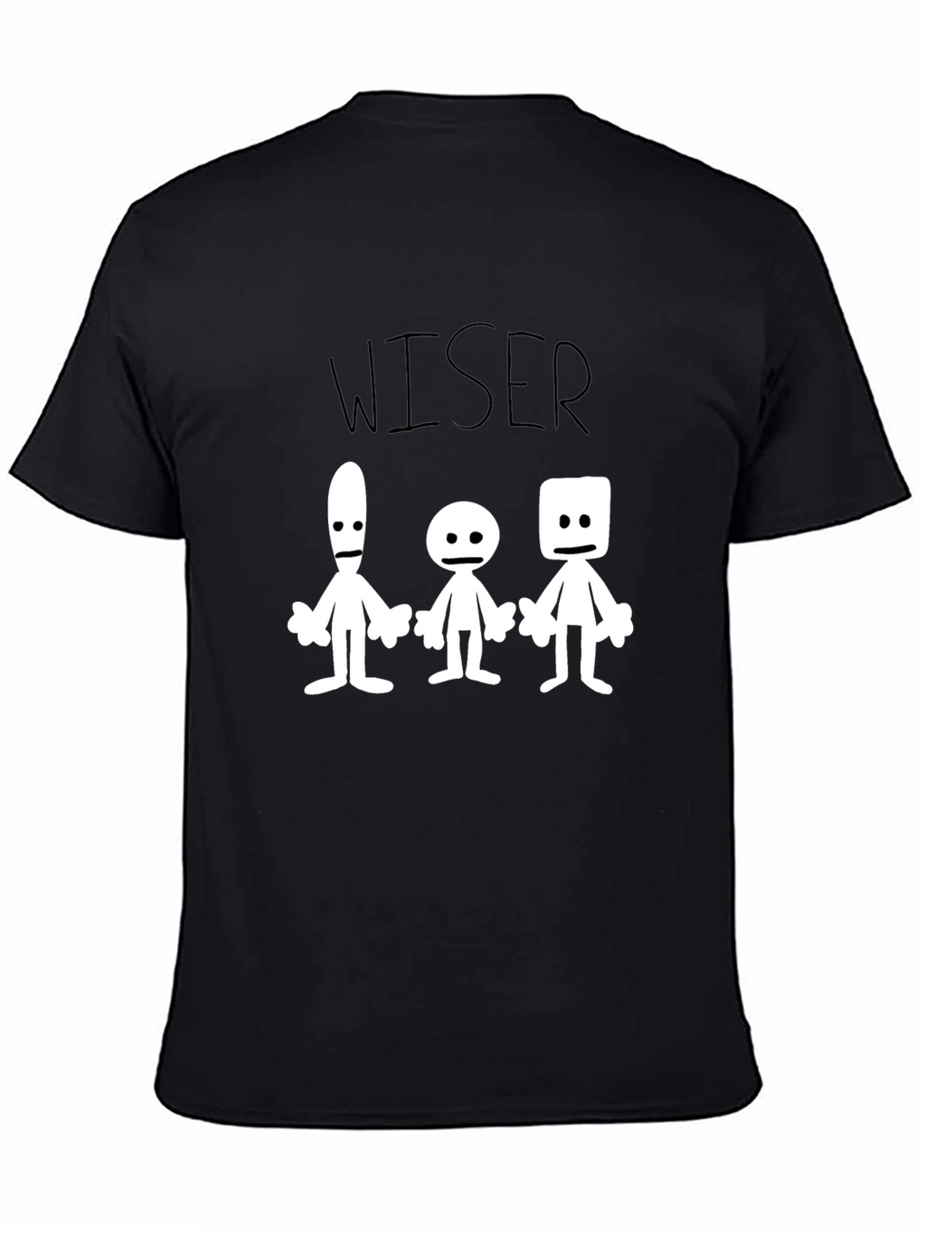 Wiser T-Shirt Graphic Print Black Crew Neck
