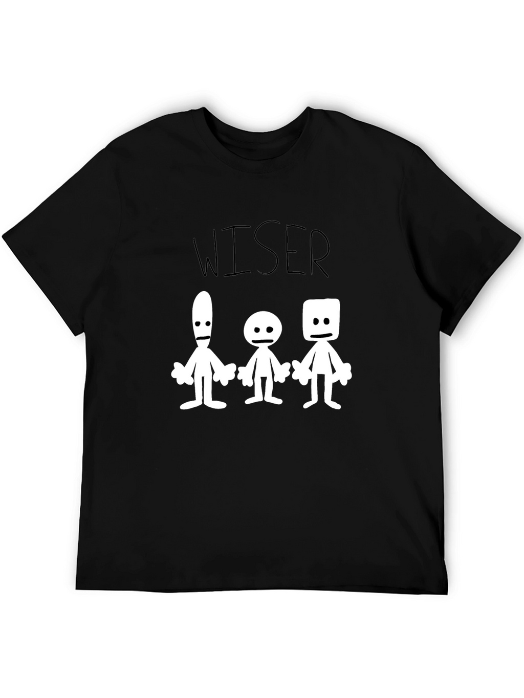 Wiser T-Shirt Graphic Print Black Crew Neck