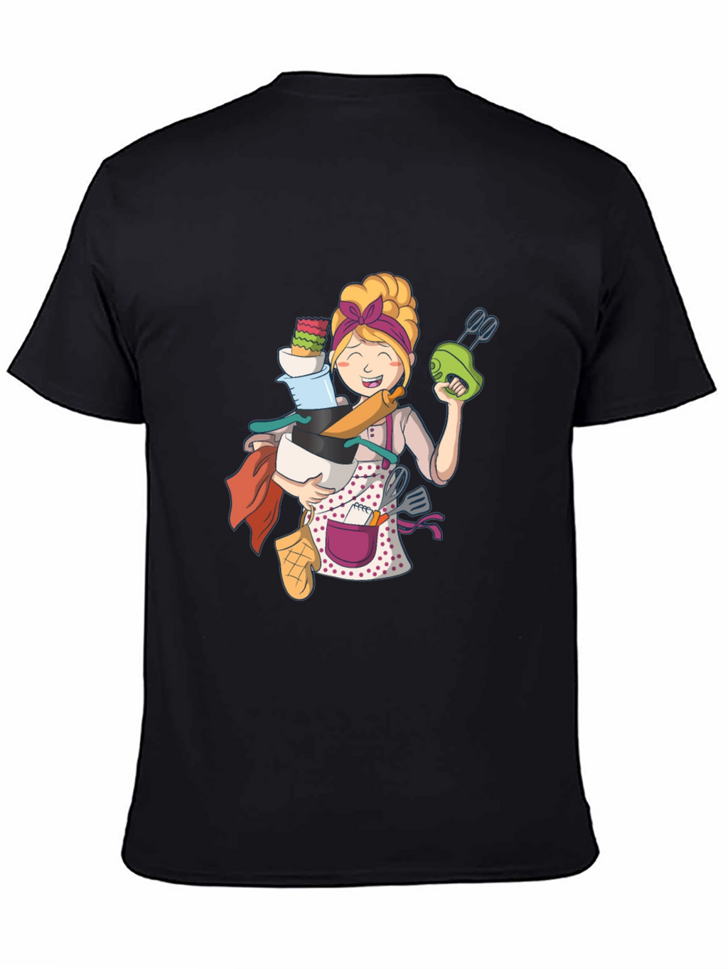 Cartoon Baker Graphic T-Shirt