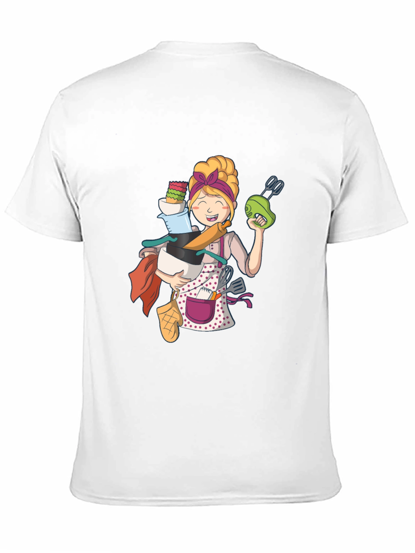 Cartoon Baker Graphic T-Shirt
