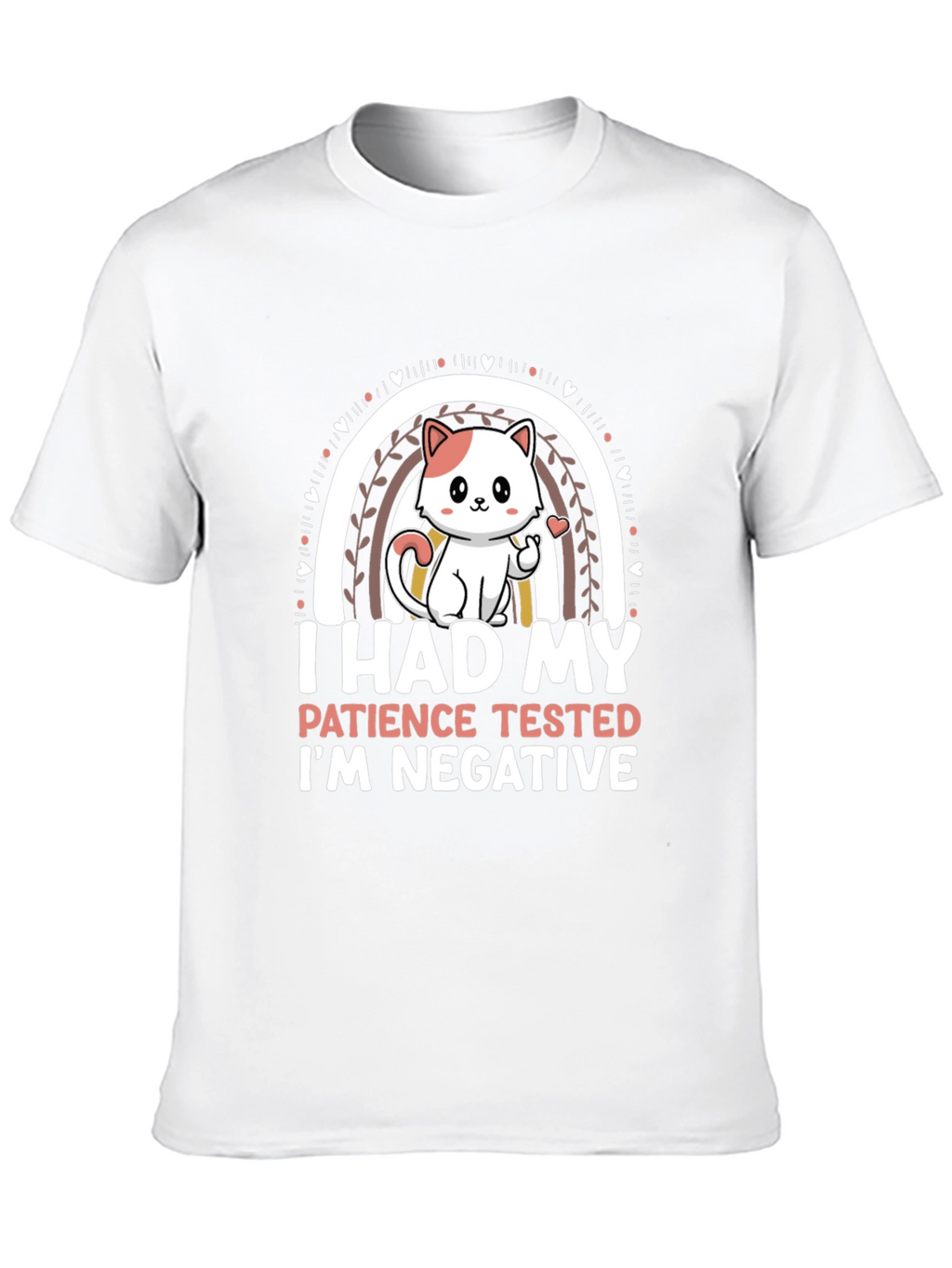 Funny Cat Patience Negative T-Shirt