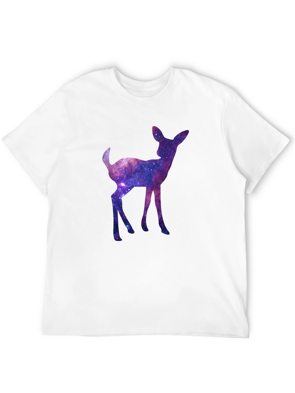 Galaxy Deer Graphic Tee - Cosmic Fawn T-Shirt