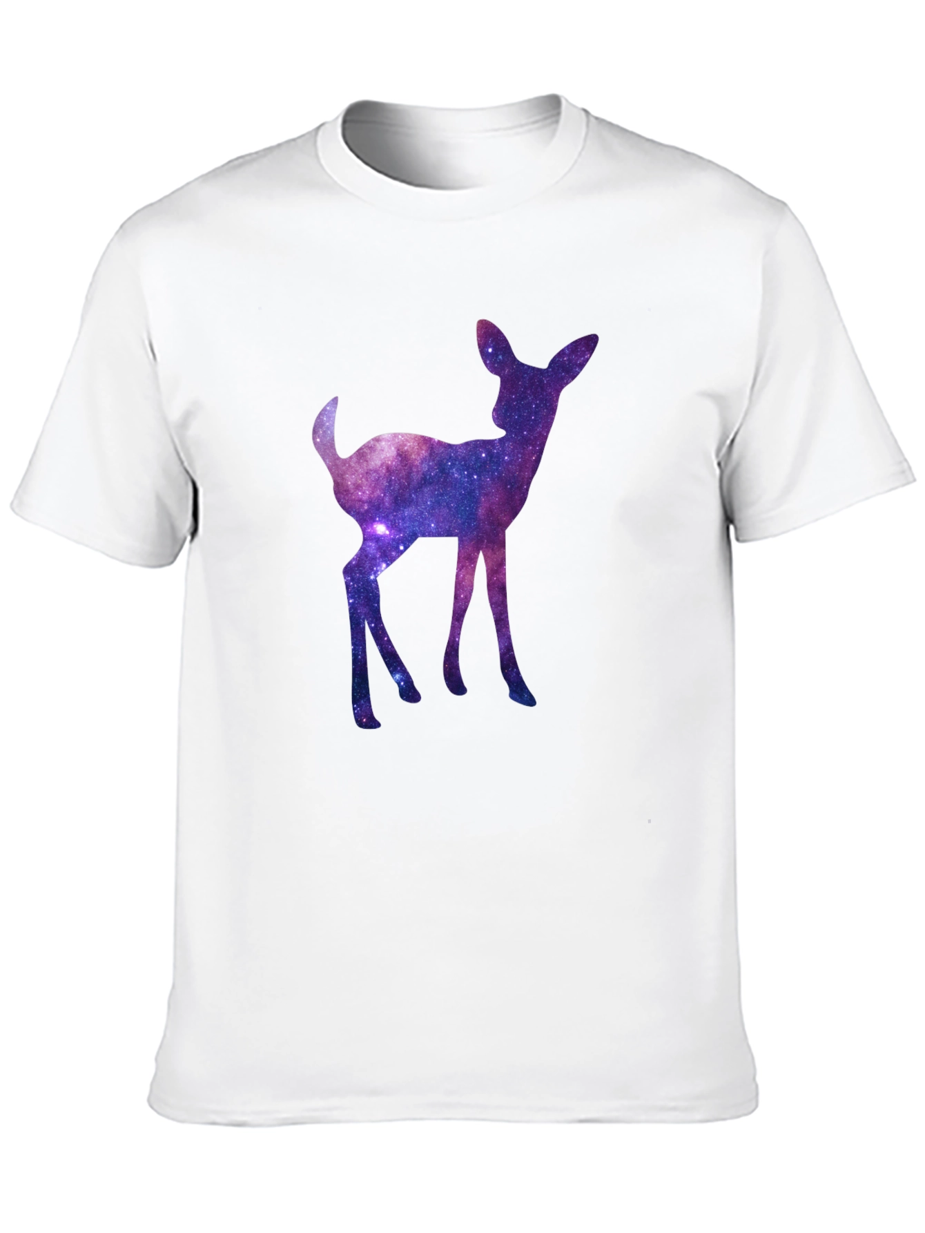 Galaxy Deer Graphic Tee - Cosmic Fawn T-Shirt