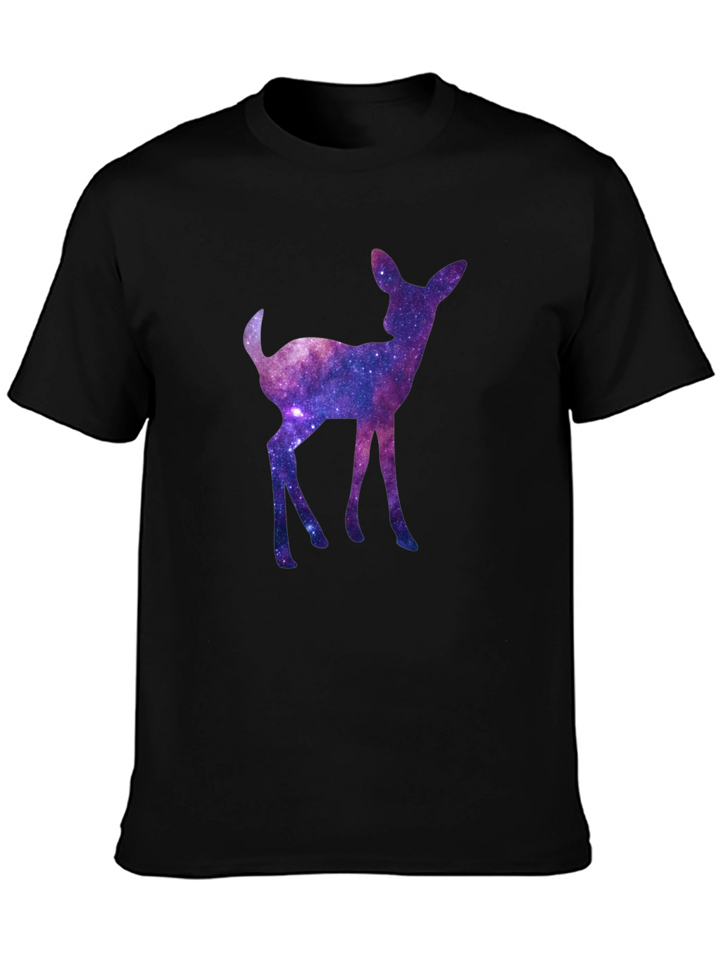 Galaxy Deer Graphic Tee - Cosmic Fawn T-Shirt