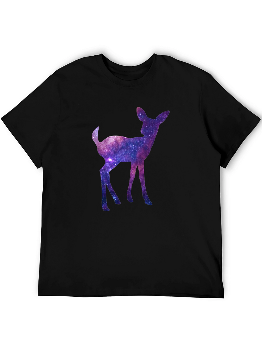 Galaxy Deer Graphic Tee - Cosmic Fawn T-Shirt