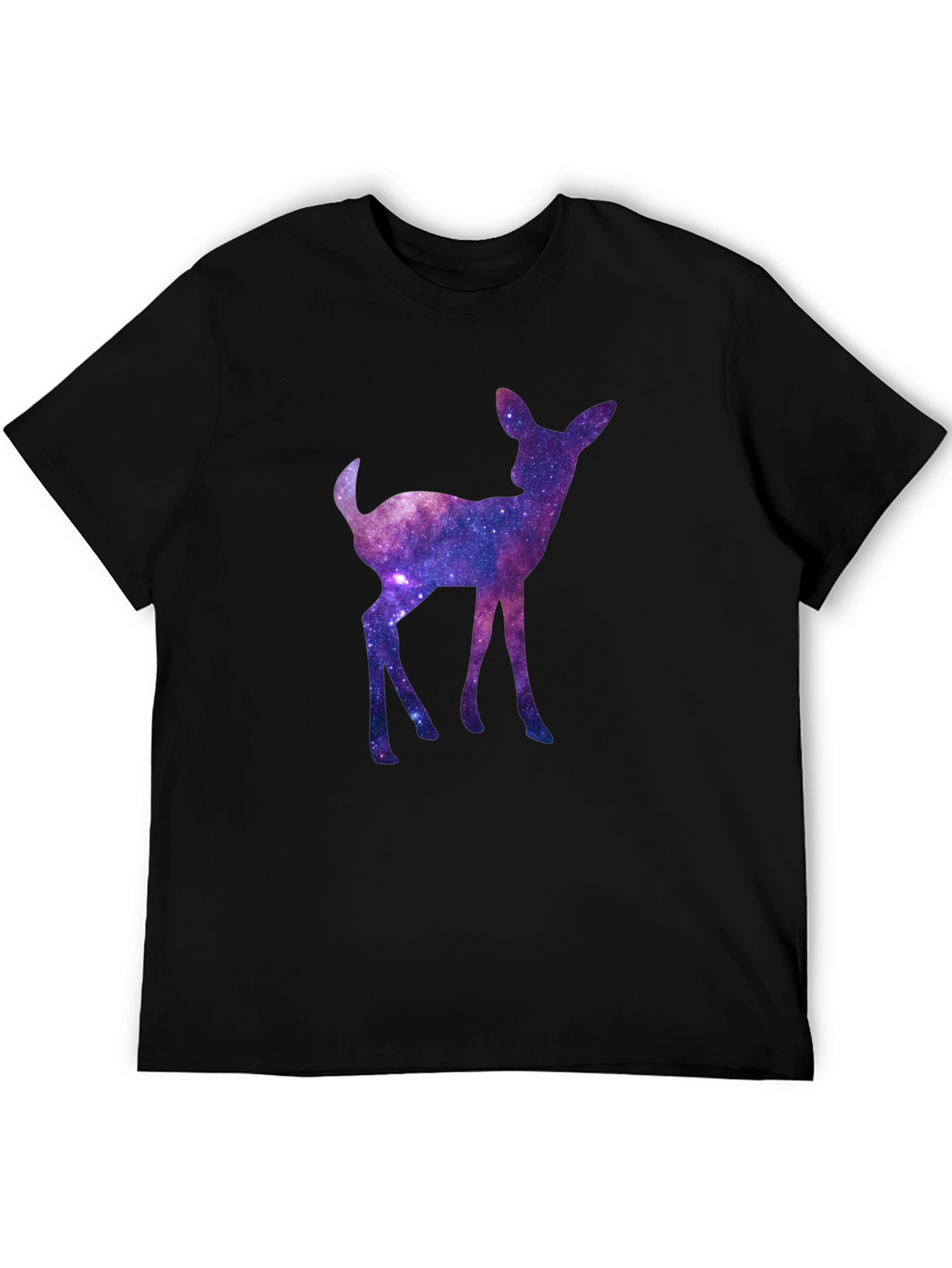 Galaxy Deer Graphic Tee - Cosmic Fawn T-Shirt