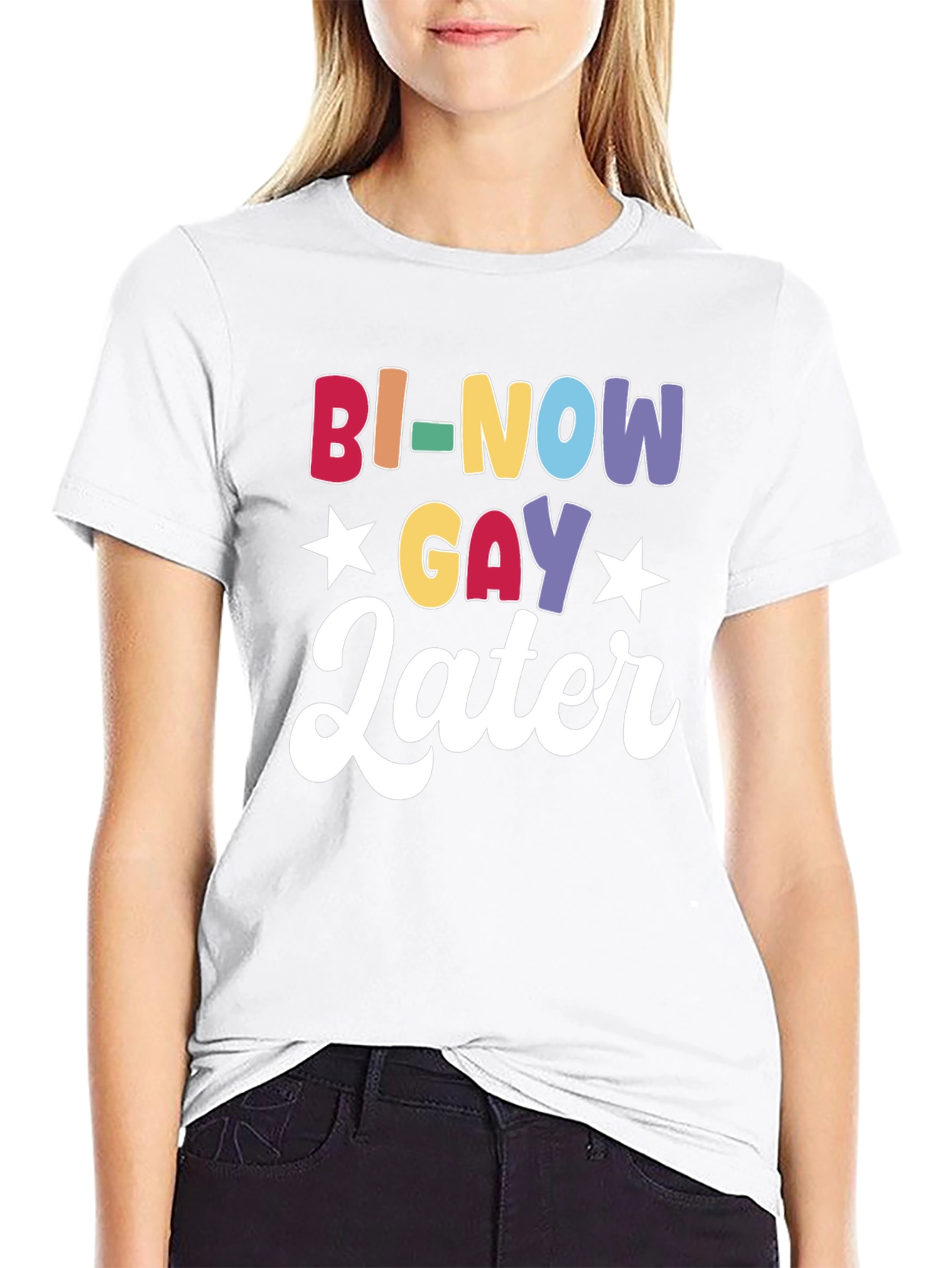 Bi-Now Gay Later Graphic Tee