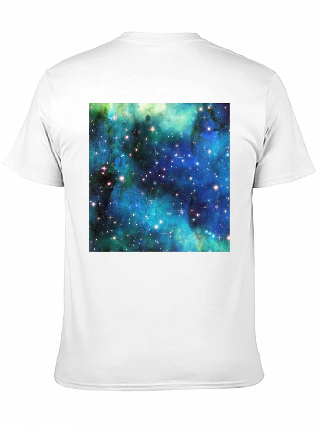 Galaxy Print Tee - Black Cotton Comfort