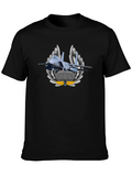 Jet Fighter Graphic T-Shirt - Cool Aviator Tee