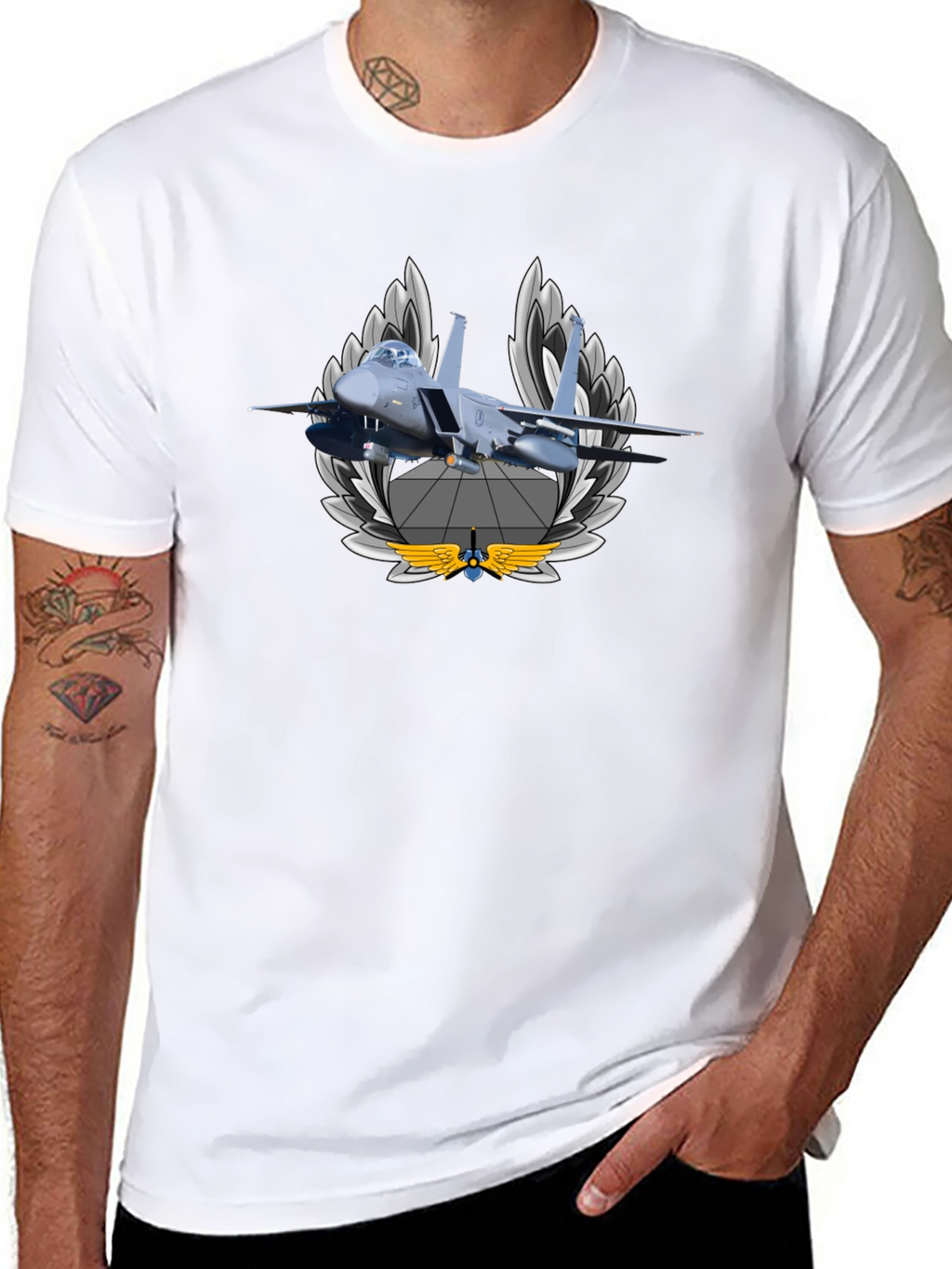 Jet Fighter Graphic T-Shirt - Cool Aviator Tee