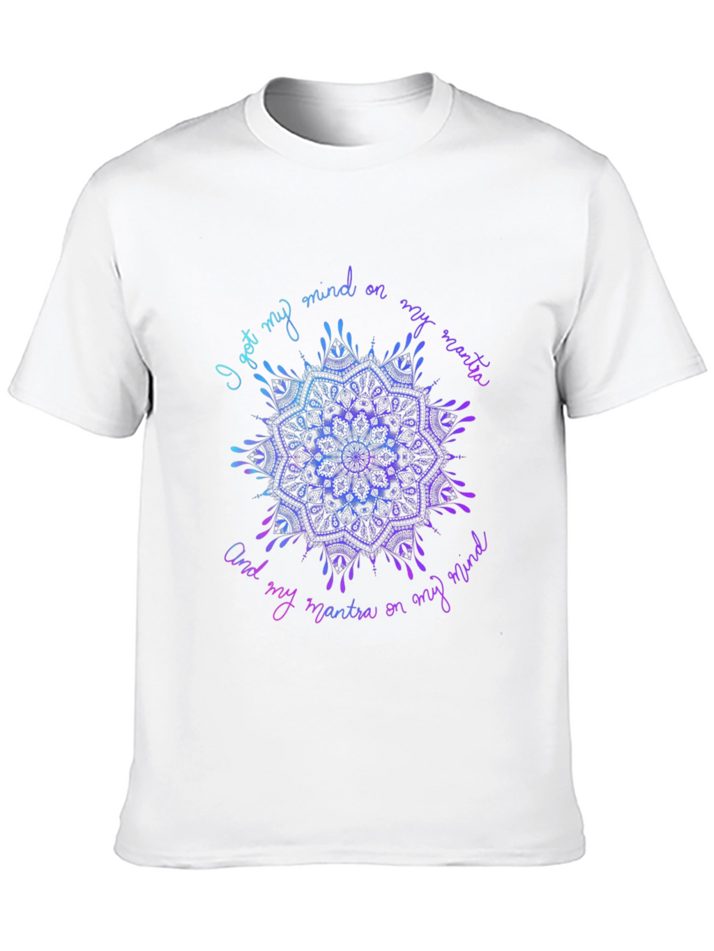 Mandala Mind Mantra Graphic Tee - Stylish Comfort