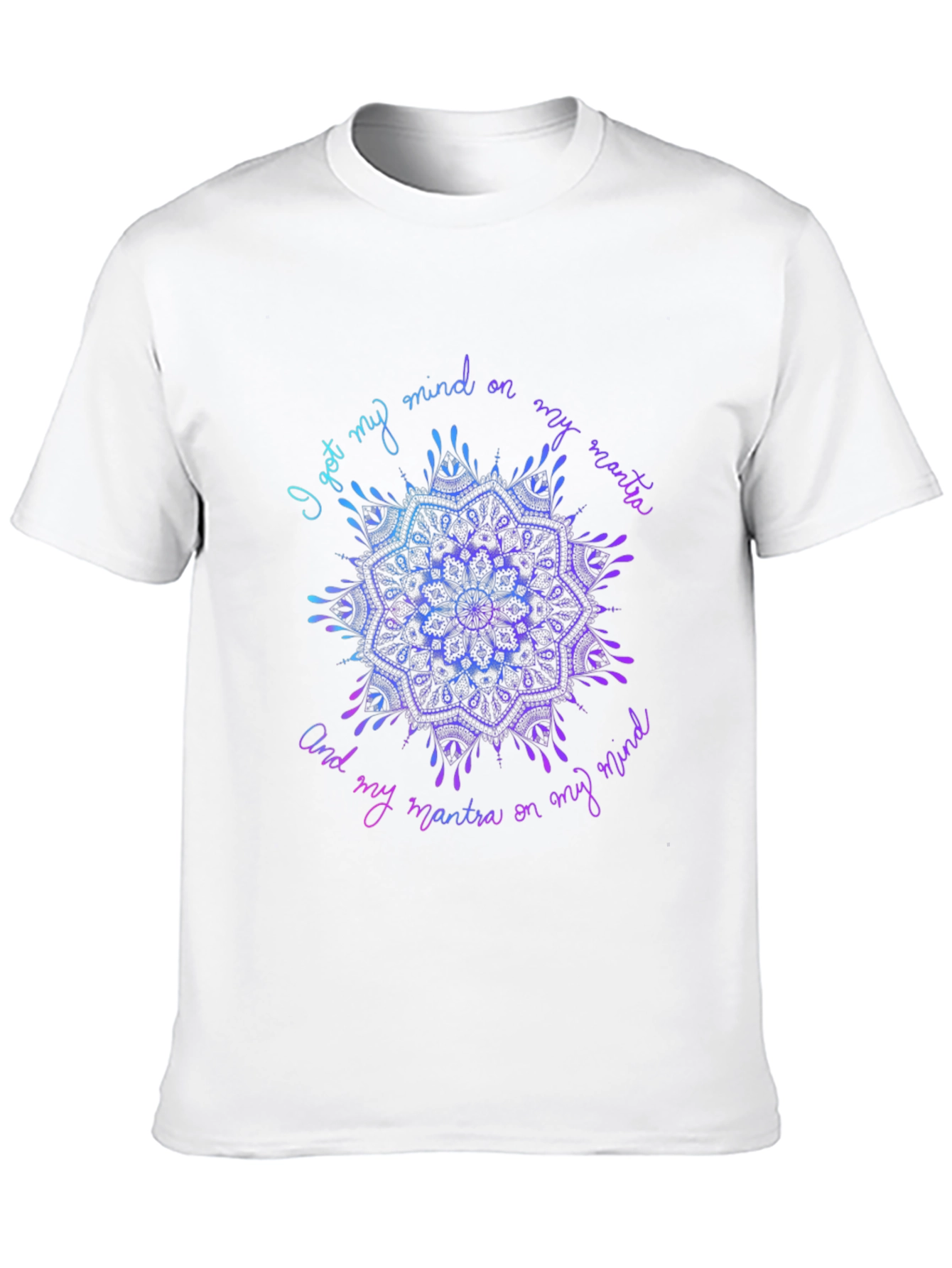 Mandala Mind Mantra Graphic Tee - Stylish Comfort