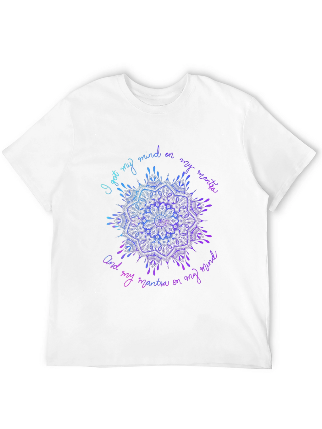 Mandala Mind Mantra Graphic Tee - Stylish Comfort