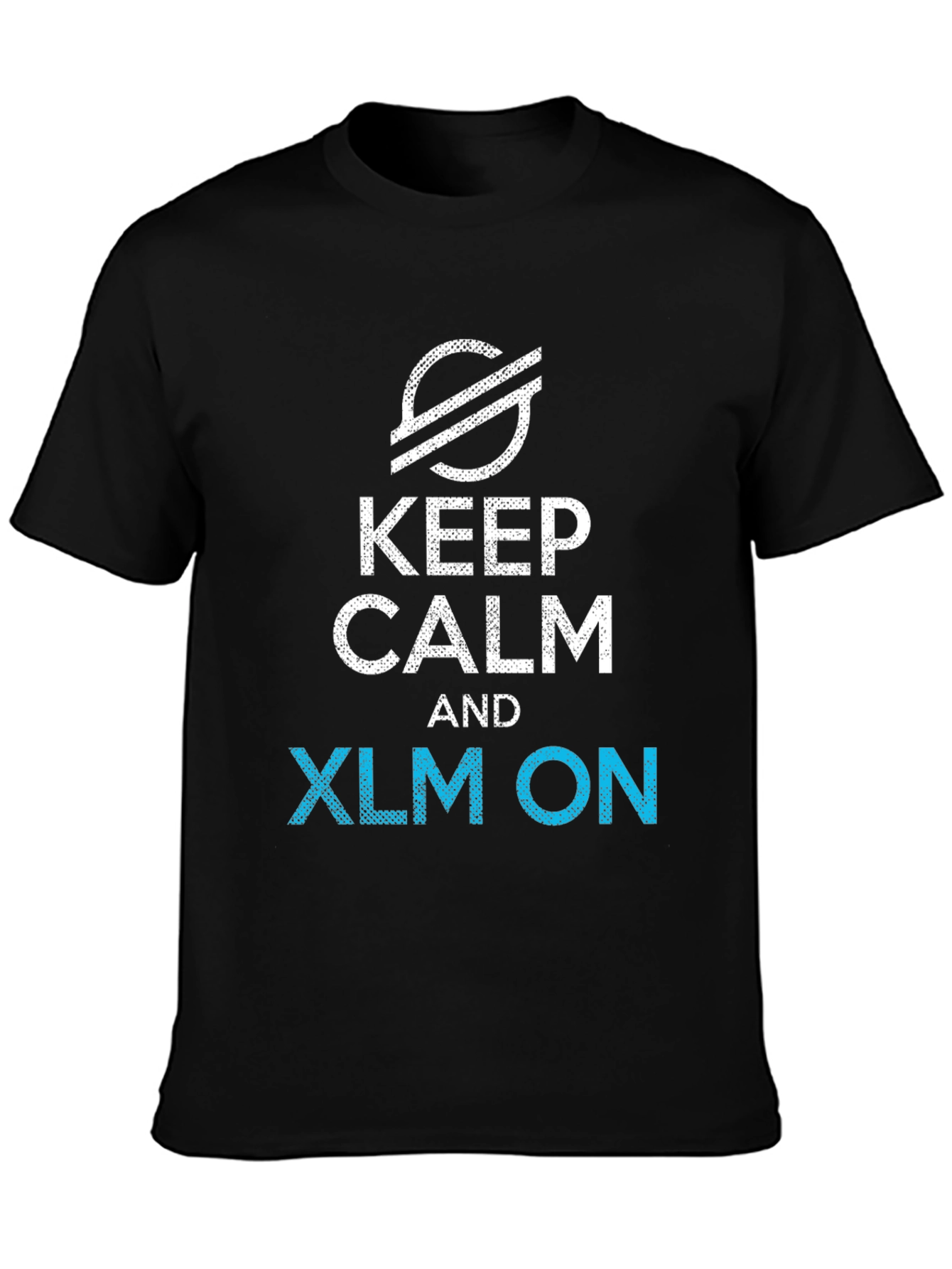 Keep Calm and XLM ON Black T-Shirt