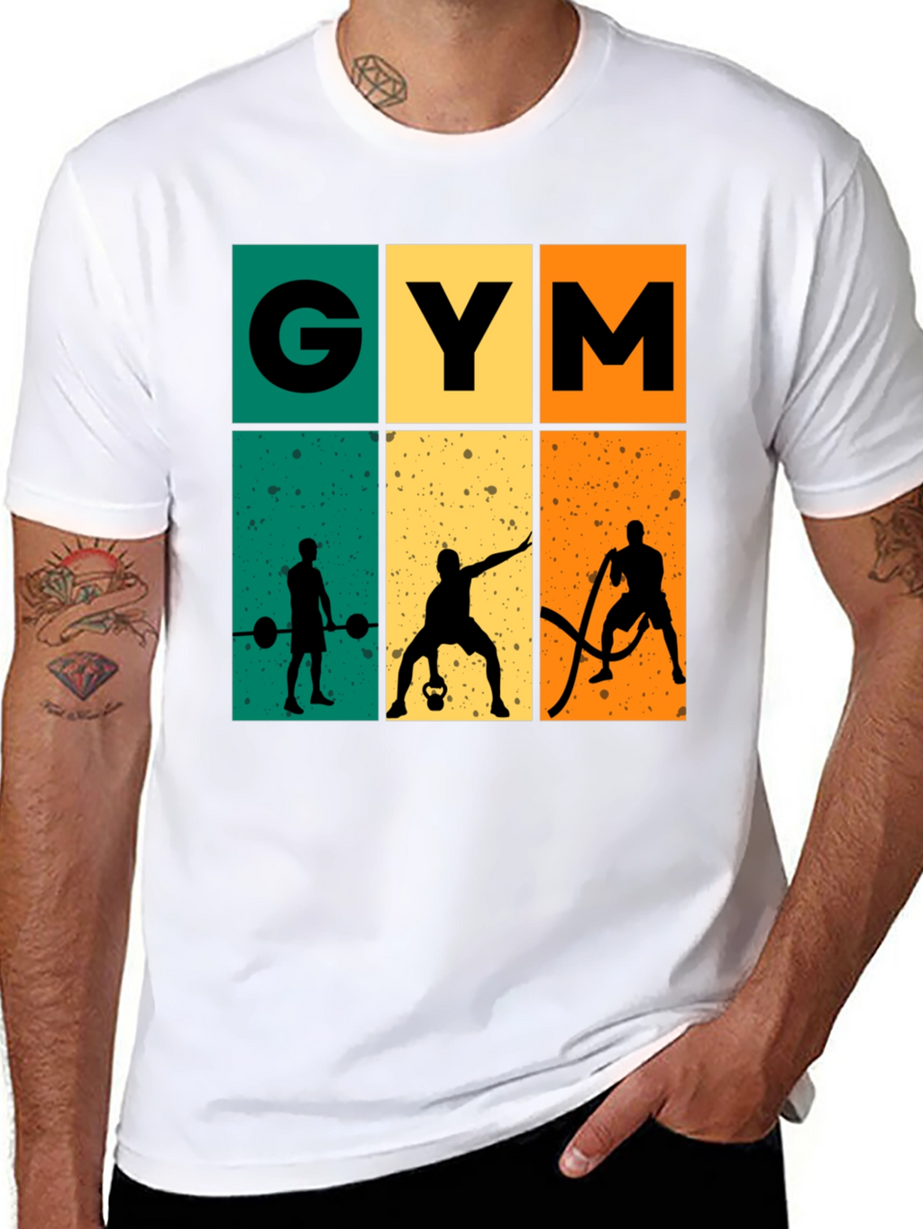 Retro Gym Workout T-Shirt - Bodybuilding Fitness Tee